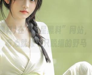 在“明星黑料”网站，你的好奇心就像一只脱缰的野马